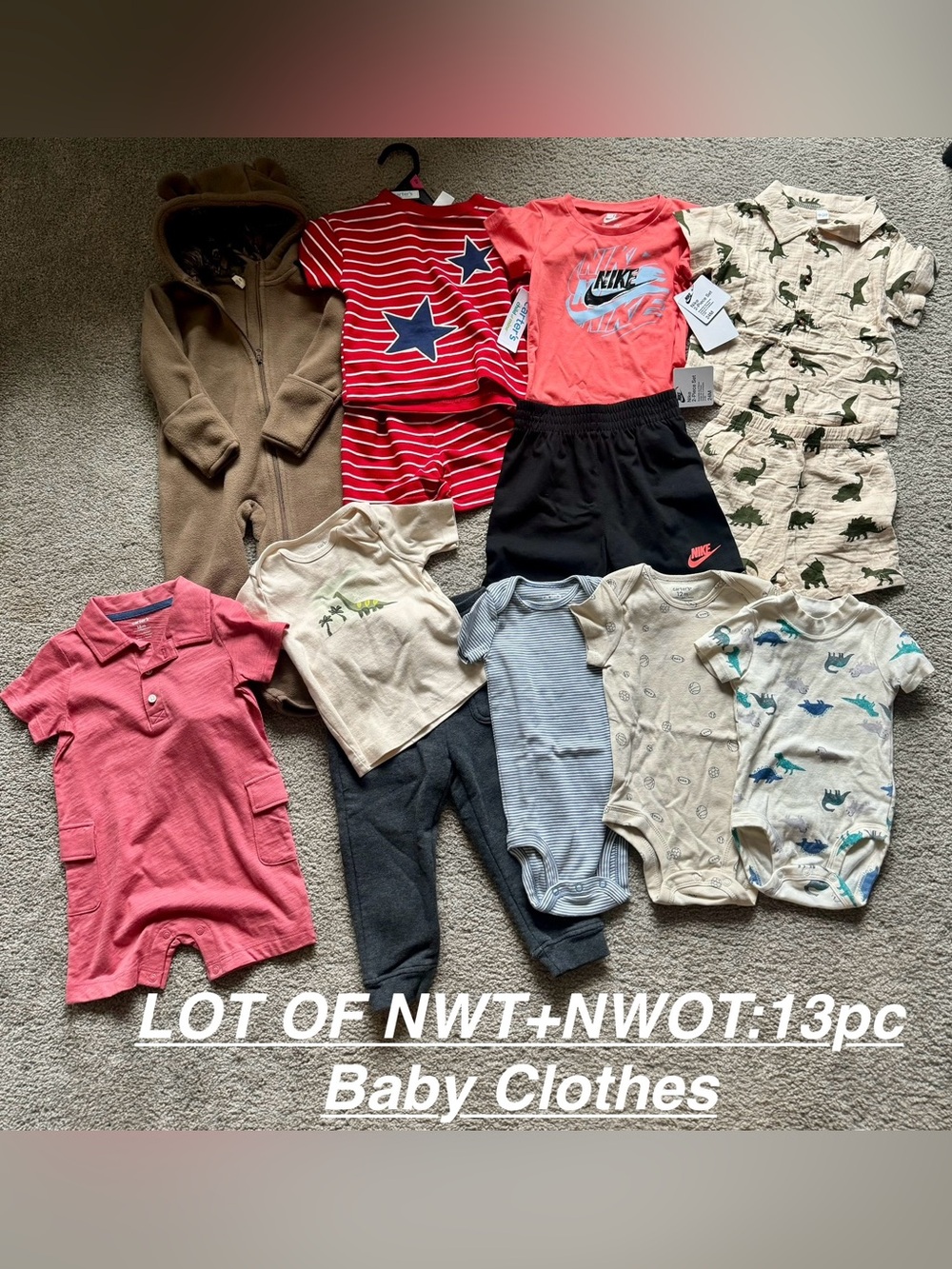 NWT & NWOT Lot of 13 Baby Clothes